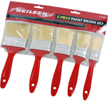 5pc Paint Brush Set with Plastic Handles