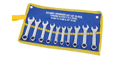 Stubby Spanner Set - AF / Metric