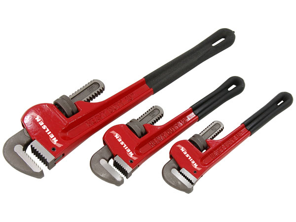 3 Piece Pipe Wrench Set