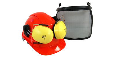 Safety Helmet with Ear Defenders