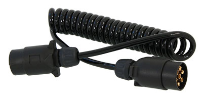 12V Trailer Curly Extension Lead