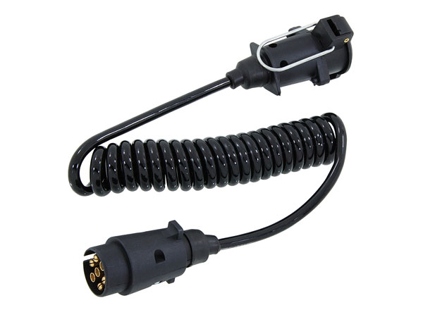 12V Trailer Curly Extension Lead