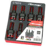 Swivel Head Star Impact Bit Set