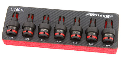 Swivel Head Star Impact Bit Set