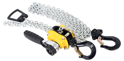 Lever Hoist with Chain and Hooks