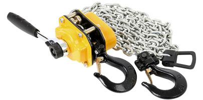 Lever Hoist with Chain and Hooks